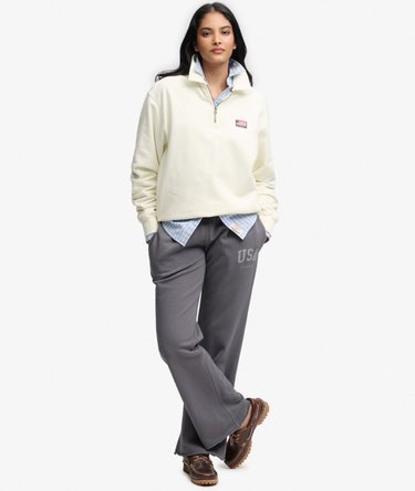 Athletic Print Flare Joggingbroek Image 1