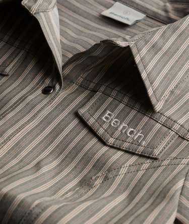 Bench Fitted Stripe Short Sleeve Shirt Image 5