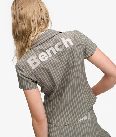 Bench Fitted Stripe Short Sleeve Shirt Image 4