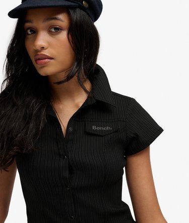 Bench Fitted Stripe Short Sleeve Shirt Image 4