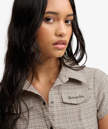 Bench Fitted Check Short Sleeve Shirt Image 4