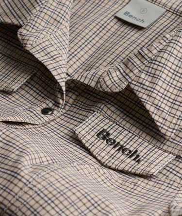 Bench Fitted Check Short Sleeve Shirt Image 6