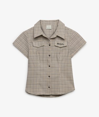 Bench Fitted Check Short Sleeve Shirt Image 7