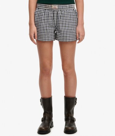 Organic Cotton Stripe Elasticated Shorts Image 4