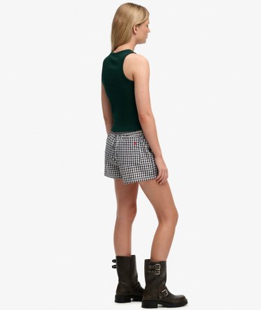 Organic Cotton Stripe Elasticated Shorts Image 6