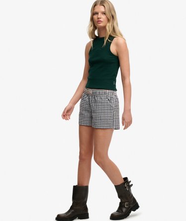 Organic Cotton Stripe Elasticated Shorts Image 3