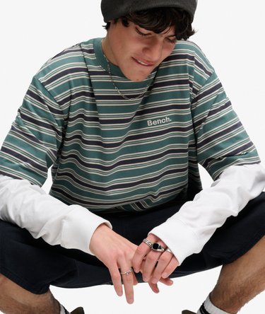 Bench Boxy Stripe T-shirt Image 2