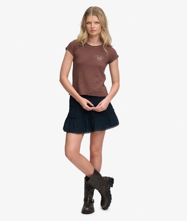 Cheesecloth Gelaagde Minirok Image 2