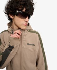 Bench Double Zip Hooded Stripe Sweatshirt