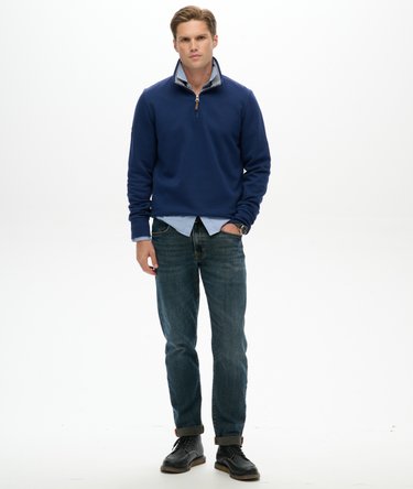 Core Pique Half Zip Sweatshirt Image 3