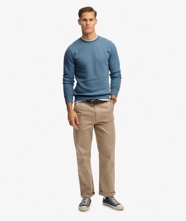 Sweatshirt Vintage Logo Brod&eacute; Col Rond Image 3