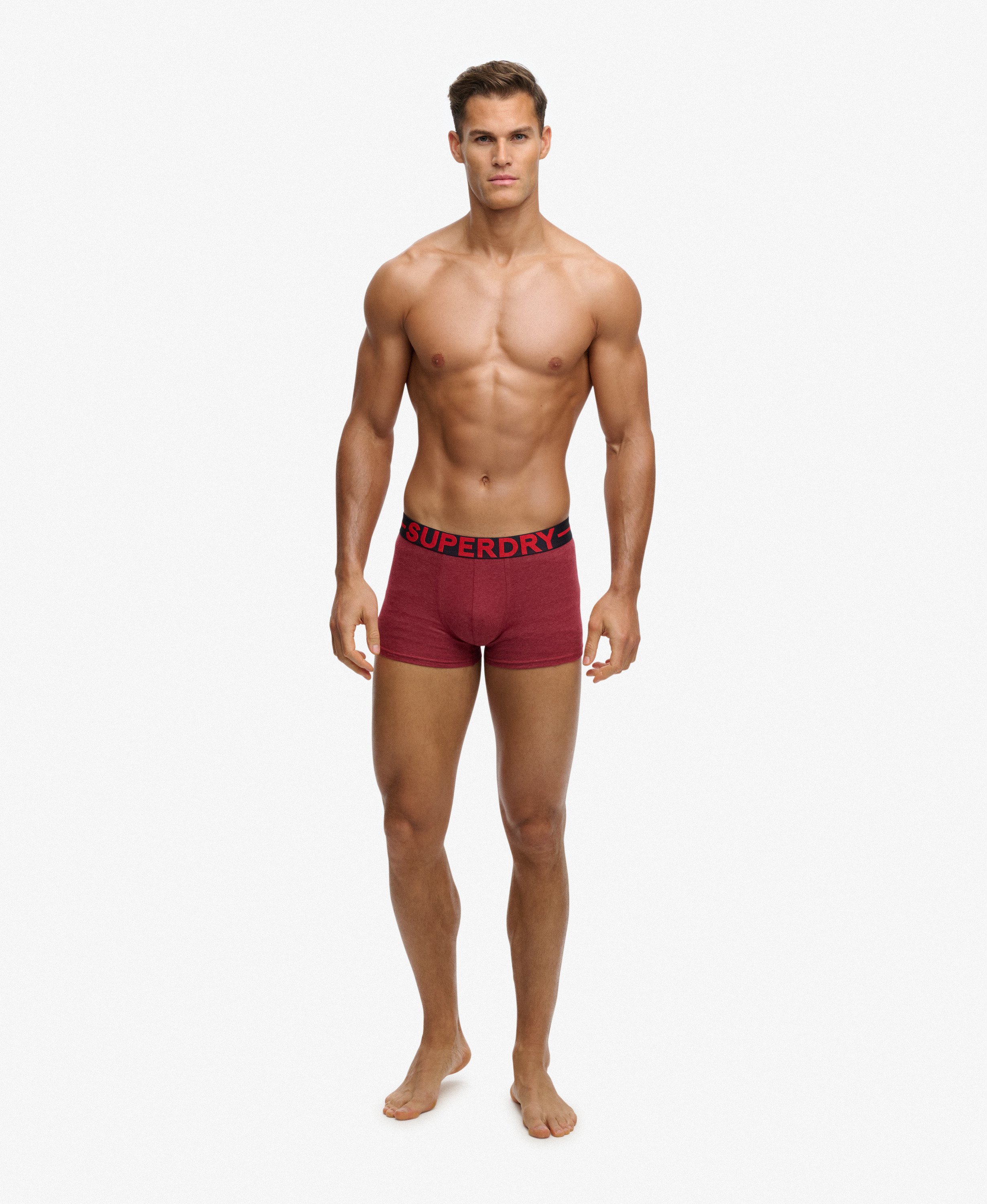 Trunk Dreierpack echt weiss/kelly neon für Herren | Superdry CH-DE