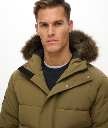 Everest Hooded Puffer Bomber Jacket Image 4