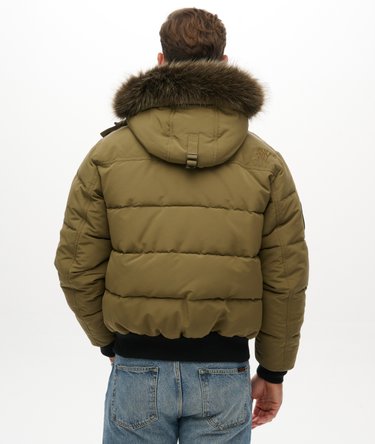 Everest Hooded Puffer Bomber Jacket Image 6