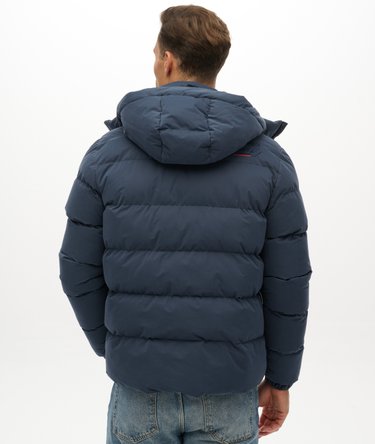 Hooded Microfibre Sport Puffer Jacket Image 6