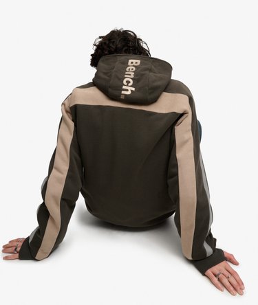 Bench Double Zip Hooded Stripe Sweatshirt Image 5