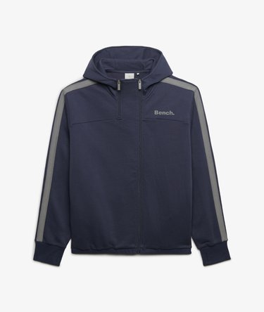 Bench Double Zip Hooded Stripe Sweatshirt Image 7