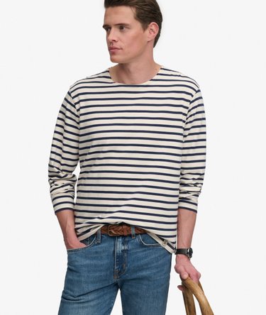 The Merchant Store - Stripe Long Sleeve Top Image 2