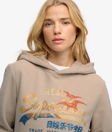 Tokyo Vintage Logo Relaxed Hoodie Image 4