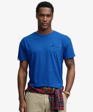 T-shirt Poche en Coton et Lin Classique