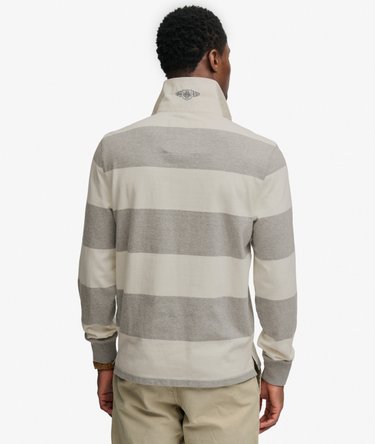 Double Emblem Stripe Rugby Top Image 5