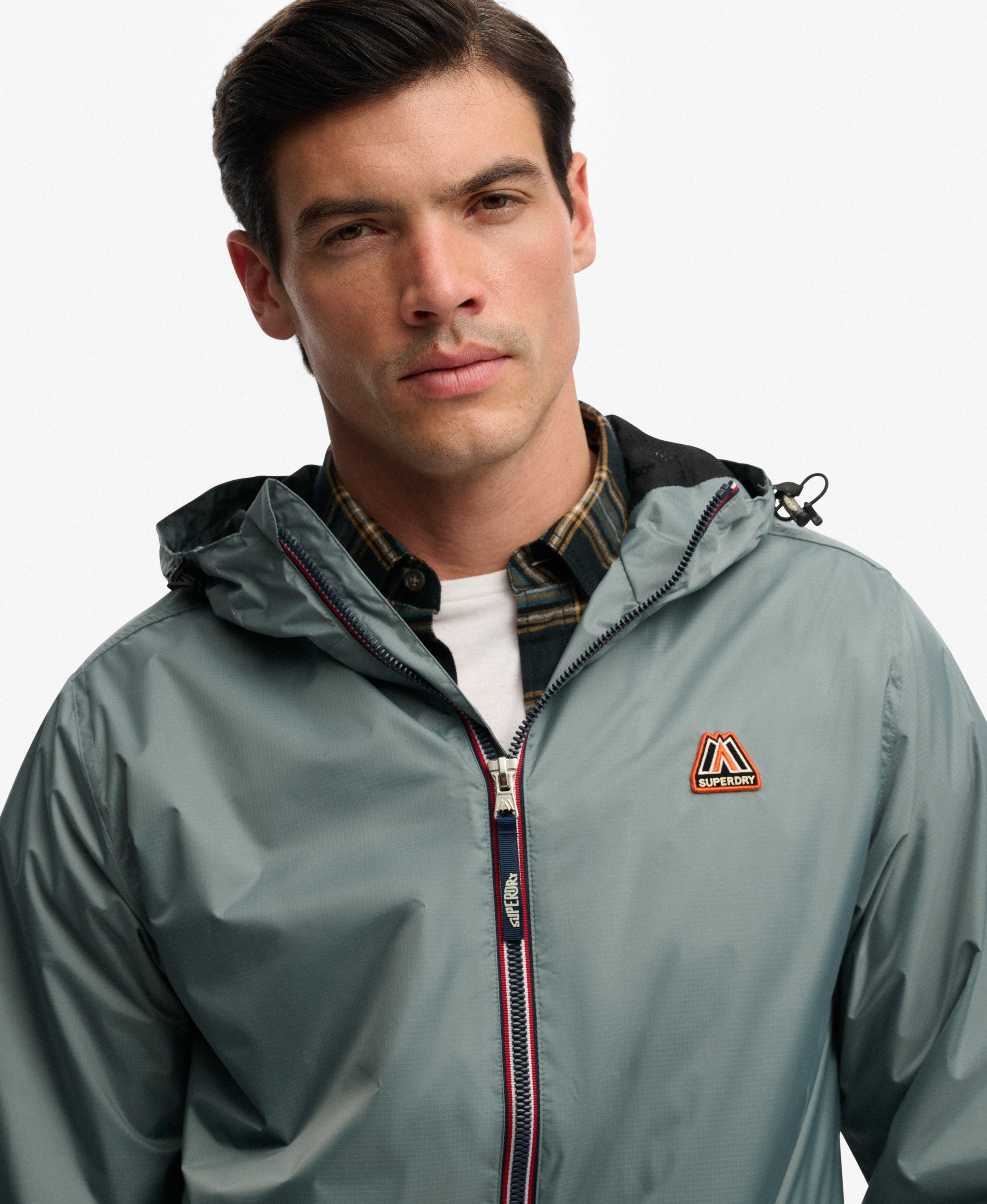 mens Essential Windbreaker Jacket in SLATE GREY | Superdry US