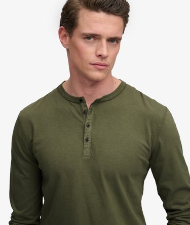 Haut &agrave; col tunisien en jersey flamm&eacute; &agrave; manches longues Image 4