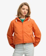 Gewassen Twill Jas met Capuchon