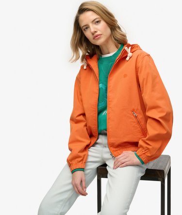 Hooded Washed Twill Jacket Image 2