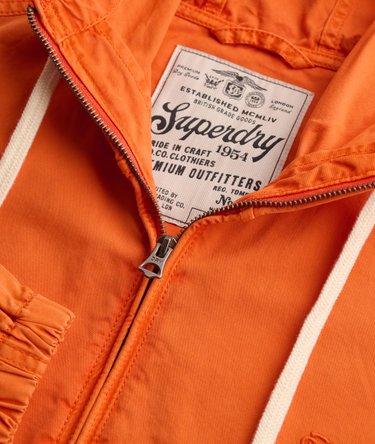 Hooded Washed Twill Jacket Image 7