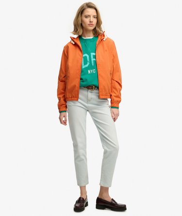 Hooded Washed Twill Jacket Image 3