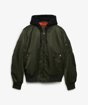 Hooded MA1 Bomber Jacket Image 8