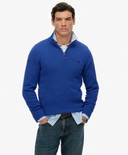 Cotton Half Zip Knit Jumper