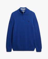 Cotton Half Zip Knit Jumper