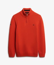 Cotton Half Zip Knit Jumper
