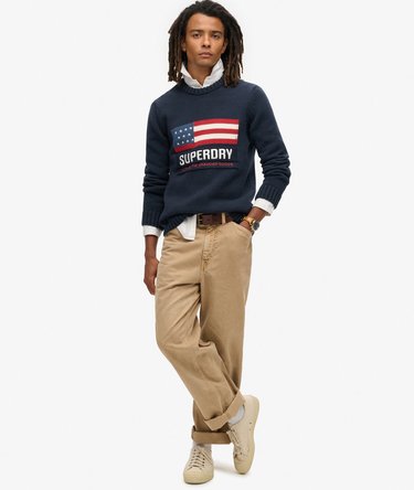 Vintage Athletic Knit Jumper Image 2