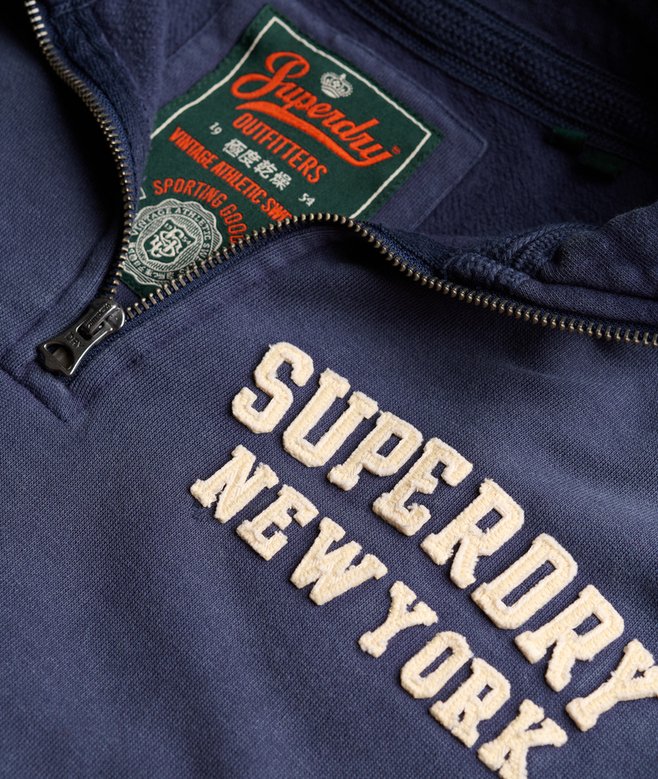 Vintage Athletic Zip Half-Zip Jumper More Colours Available Price £27.49 Price reduced from £54.99 to You Save 50%