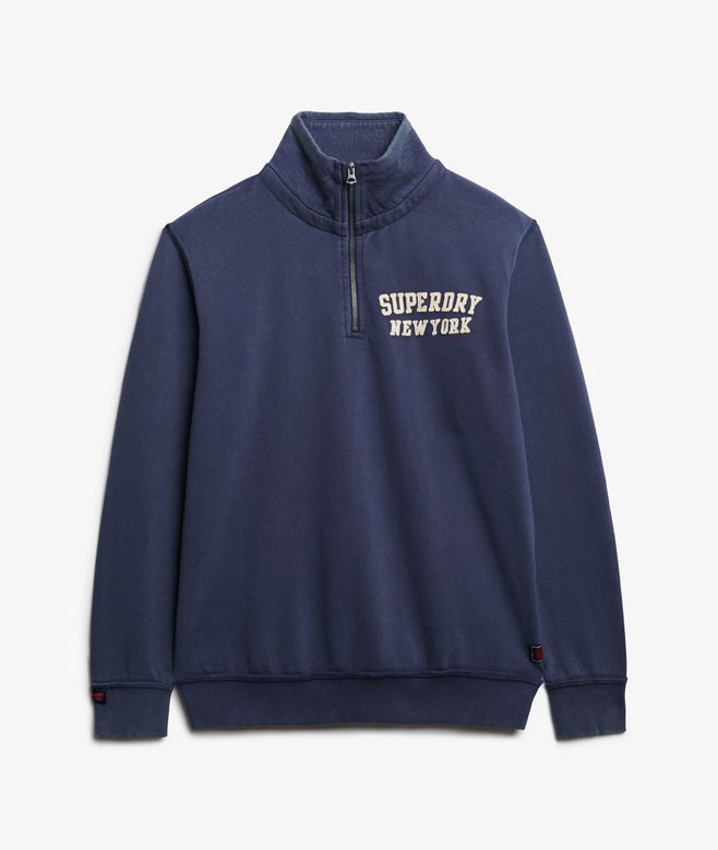 Vintage Athletic Zip Half-Zip Jumper More Colours Available Price £27.49 Price reduced from £54.99 to You Save 50%
