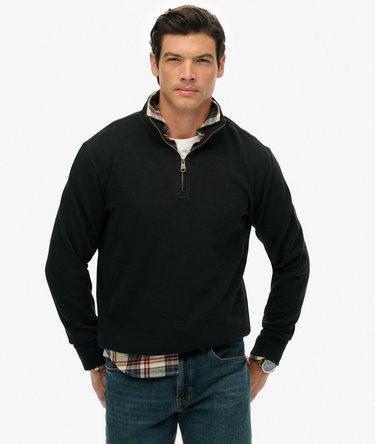 Ribbed Half Zip Jumper Image 1
