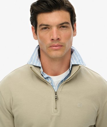 Ribbed Half Zip Jumper Image 3