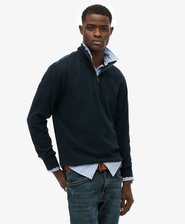 Ribbed Half Zip Jumper