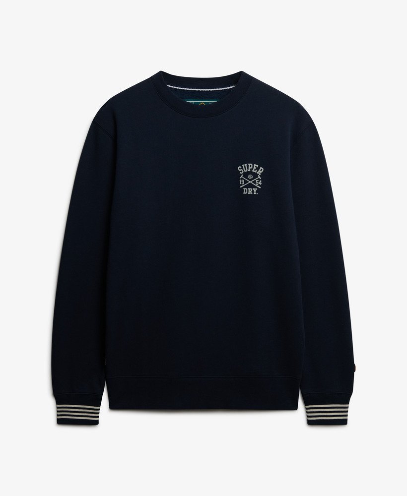 mens Athletic Club Crew Sweatshirt in NAUTICAL NAVY | Superdry US