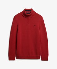 Cotton Half Zip Knit Jumper