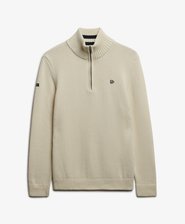 Cotton Half Zip Knit Jumper