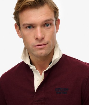 Vintage Athletic Stripe Rugby Top Image 3