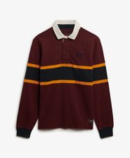 Vintage Athletic Stripe Rugby Top