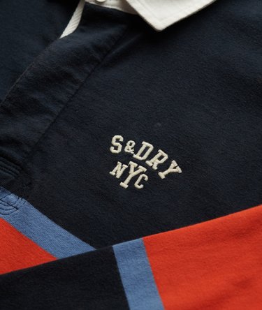 Vintage Athletic Stripe Rugby Top Image 5