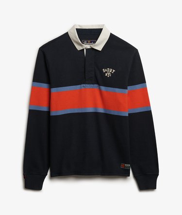 Vintage Athletic Stripe Rugby Top Image 6