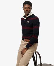 Vintage Athletic Stripe Rugby-Shirt