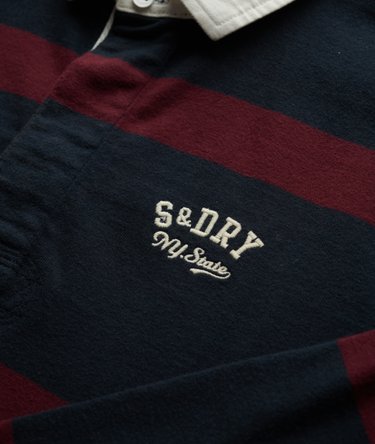 Vintage Athletic Stripe Rugby Top Image 6